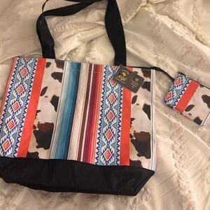 NWT NGIL Tote Bag with Matching Coin Purse